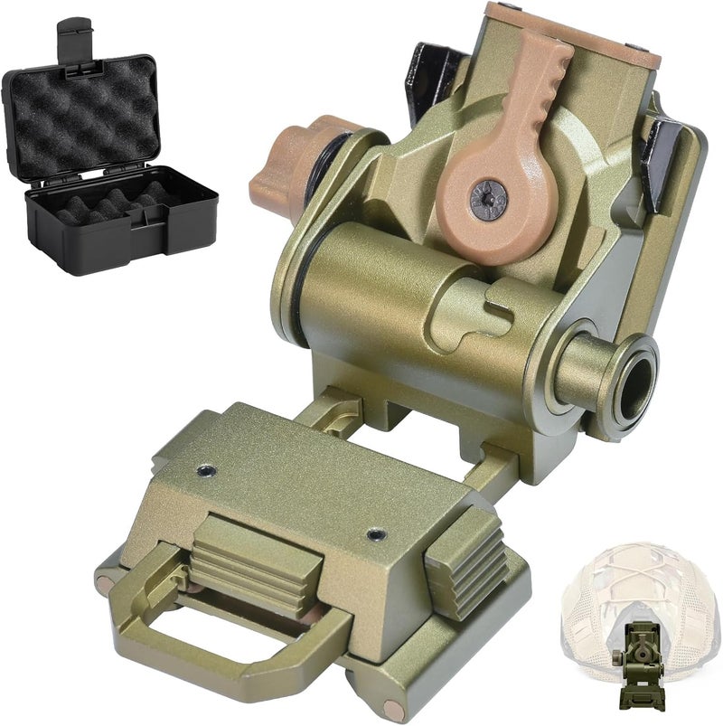 HTPREC NVG Mount for PVS14/15/18 G24 Night Vision Goggles Adjustable L4 G24 Metal NVG Helmet Mount PVS 31 CNC Dovetail NVG Mount - Image 1
